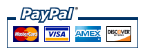 PayPal&reg;, Visa, MasterCard, American Express